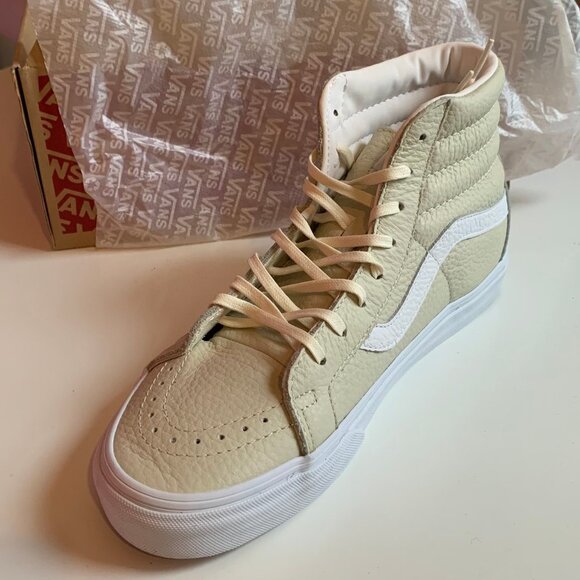 Vans Shoes - VANS SK8-HI REISSUE DX Ivory/White Tumble Leather